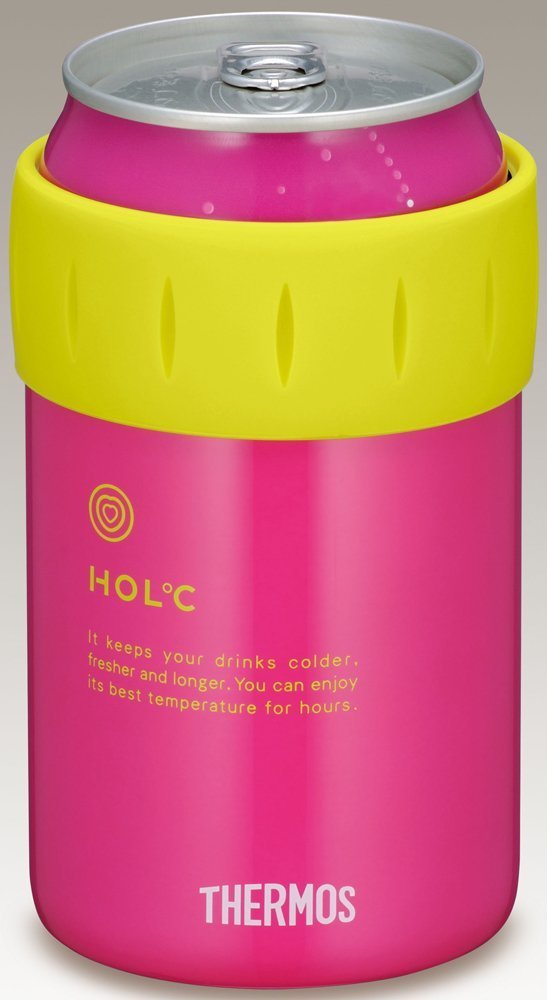 THERMOS サーモス 保冷缶ホルダー 水筒 500ml缶用 4個 ピンク サーモス 保冷缶ホルダー 500ml缶用 JCB-500 CP コーラルピンク ( 1個